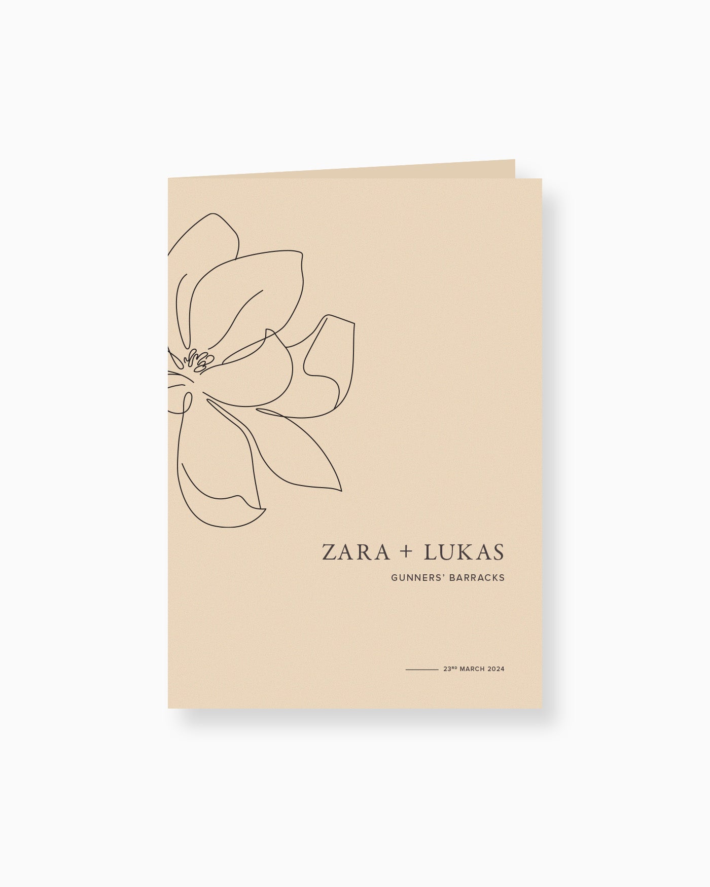 Peppermint Press On the Day Magnolia Ceremony Booklet