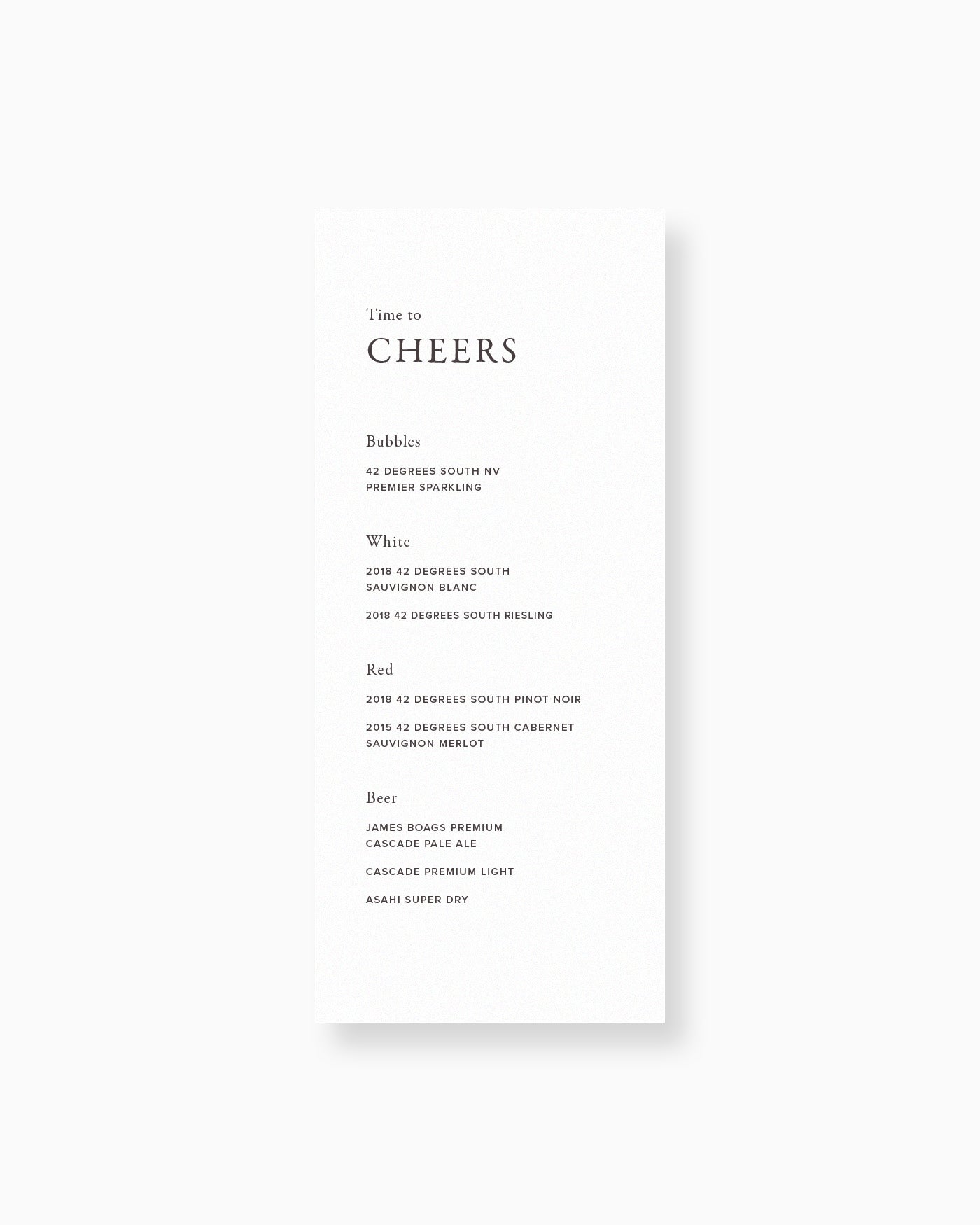 Peppermint Press On the Day Magnolia Drinks Menu