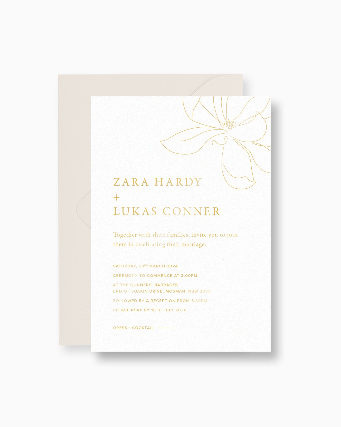Peppermint Press Stationery Suite Magnolia Press Invitation
