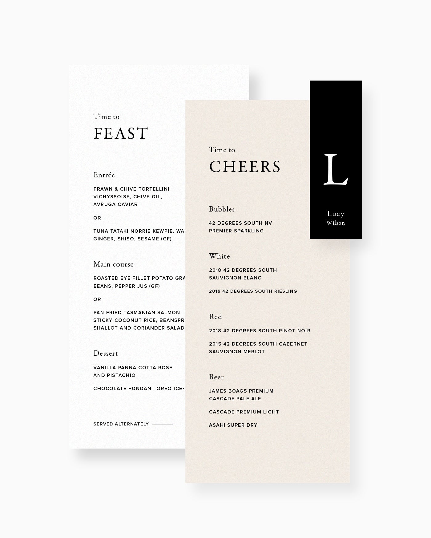 Peppermint Press On the Day Magnolia Menu Package