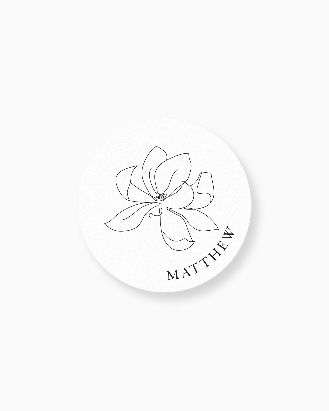 Peppermint Press mws_apo_generated Magnolia Place Card Coaster