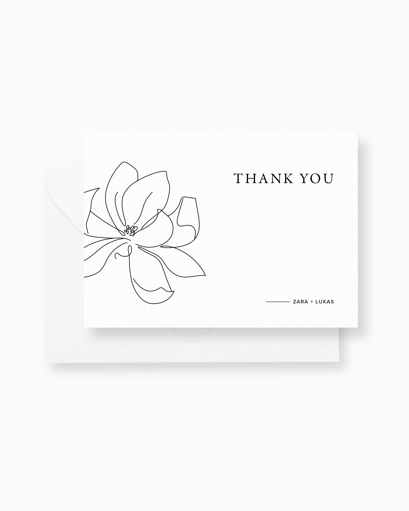 Peppermint Press Stationery Suite Magnolia Thank you Card