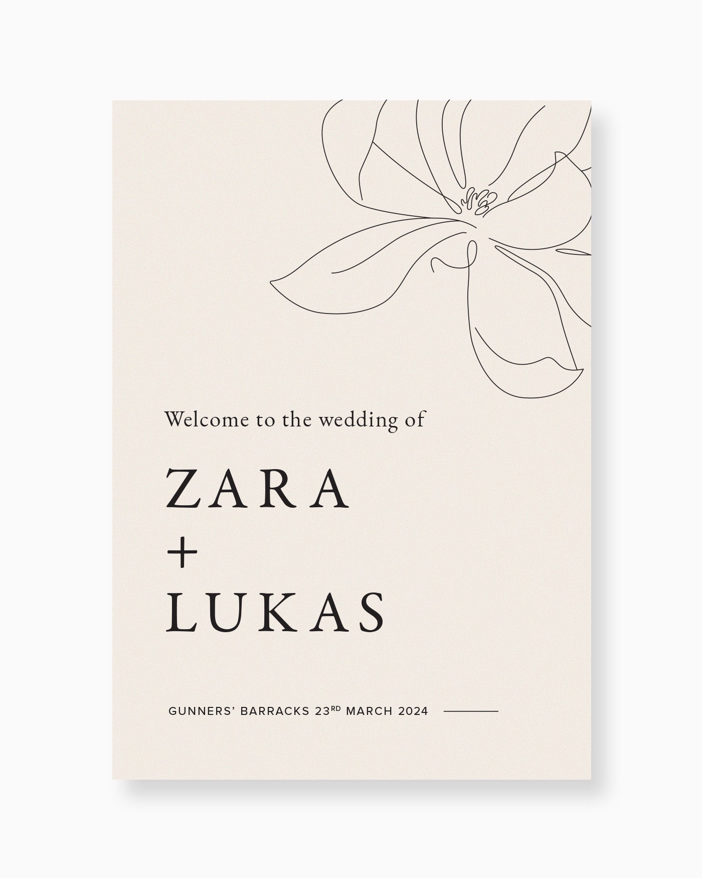 Peppermint Press On the Day Magnolia Welcome Sign