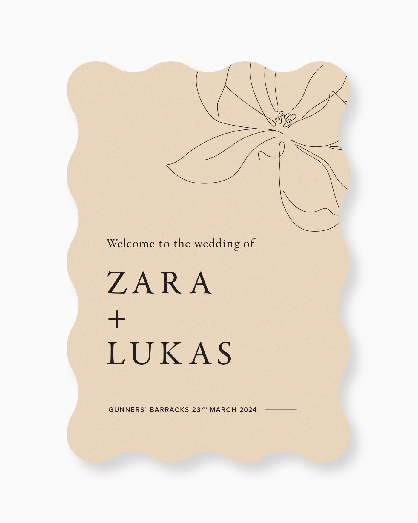 Peppermint Press On the Day Magnolia Welcome Sign