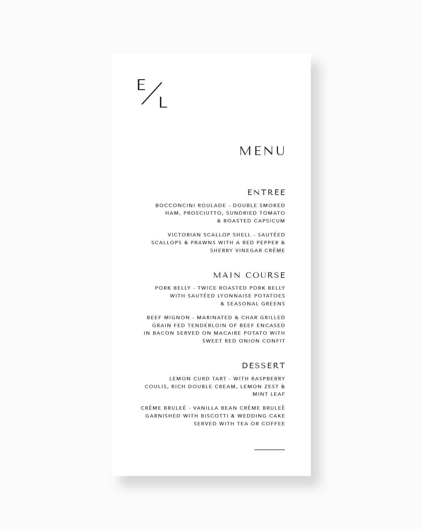 Peppermint Press On the Day Melbourne Menu