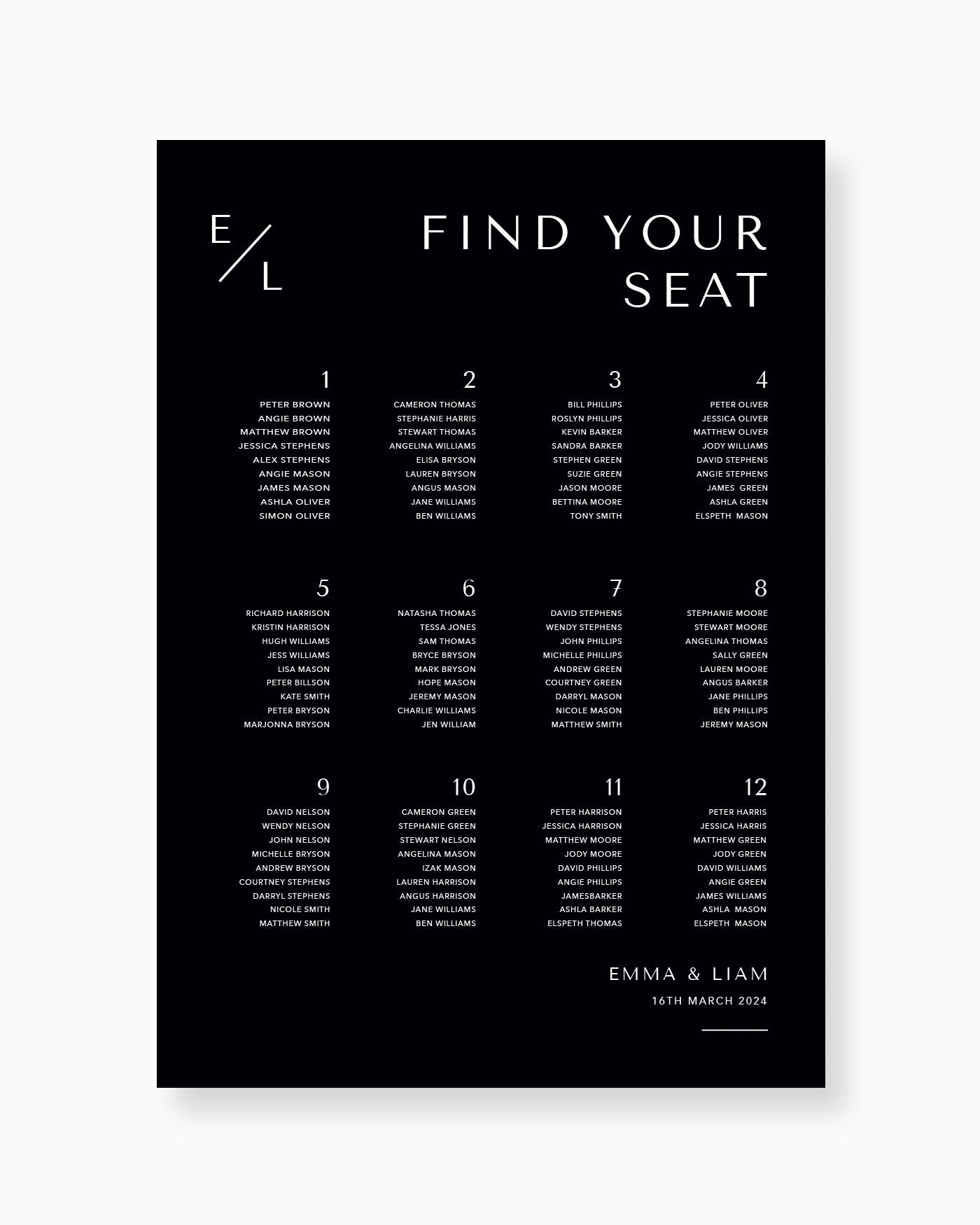 Peppermint Press mws_apo_generated Melbourne Seating Chart