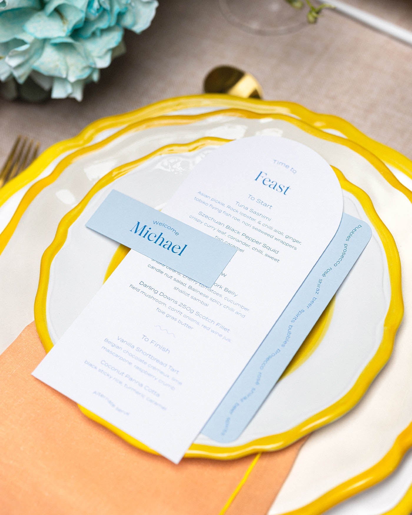 Peppermint Press On the Day Wave Menu