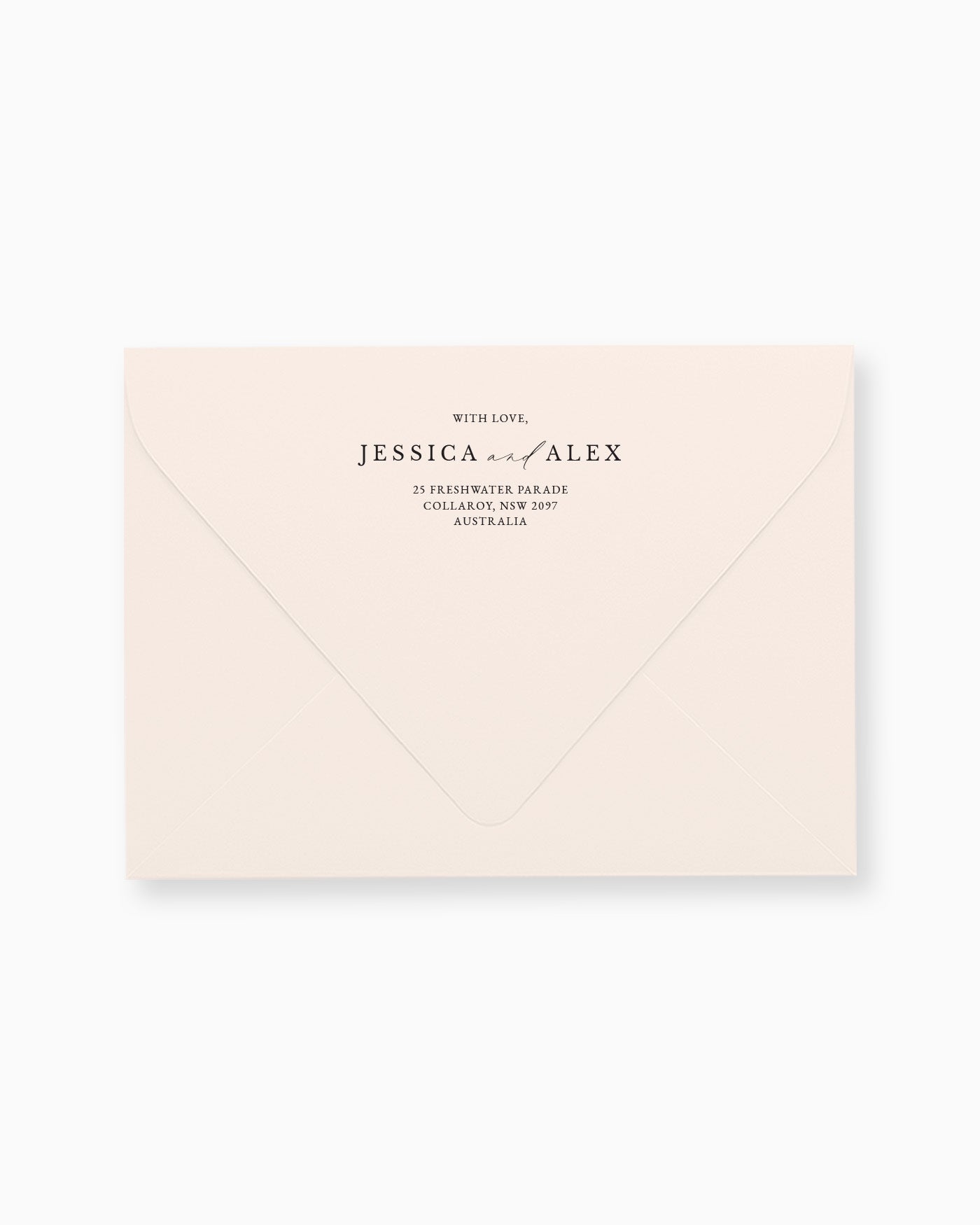Peppermint Press Stationery Suite Milan Envelope Printing