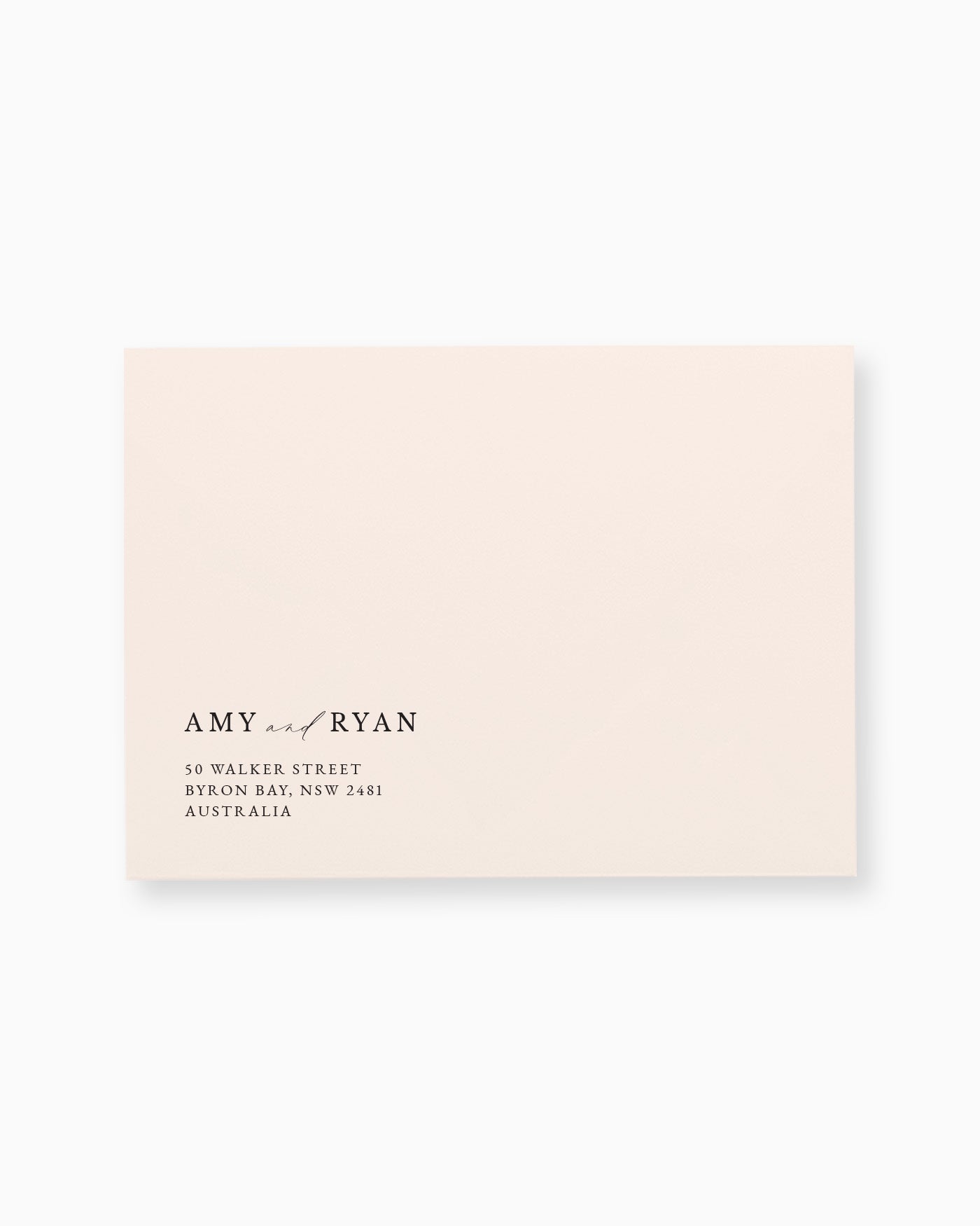 Peppermint Press Stationery Suite Milan Envelope Printing