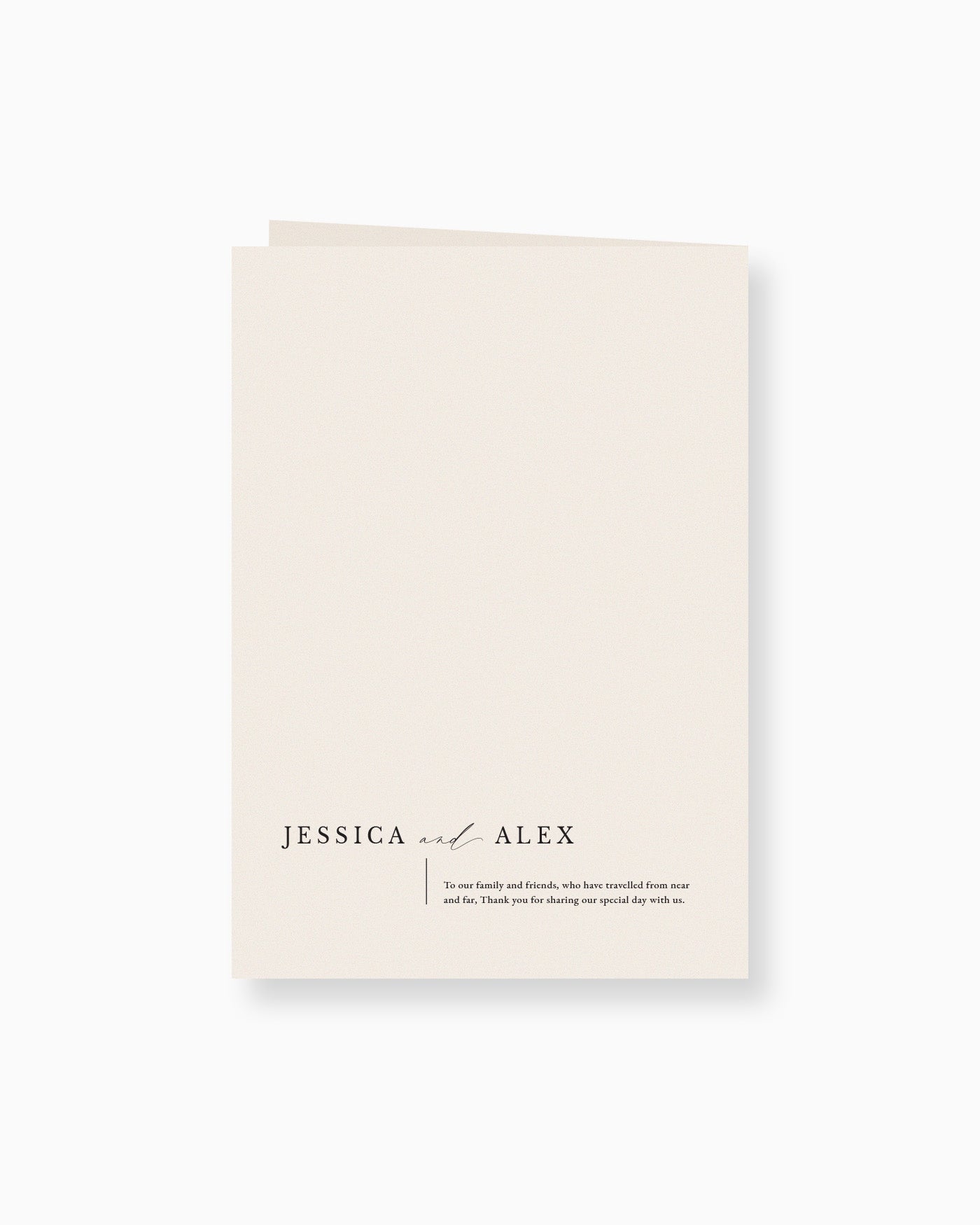 Peppermint Press On the Day Milan Ceremony Booklet