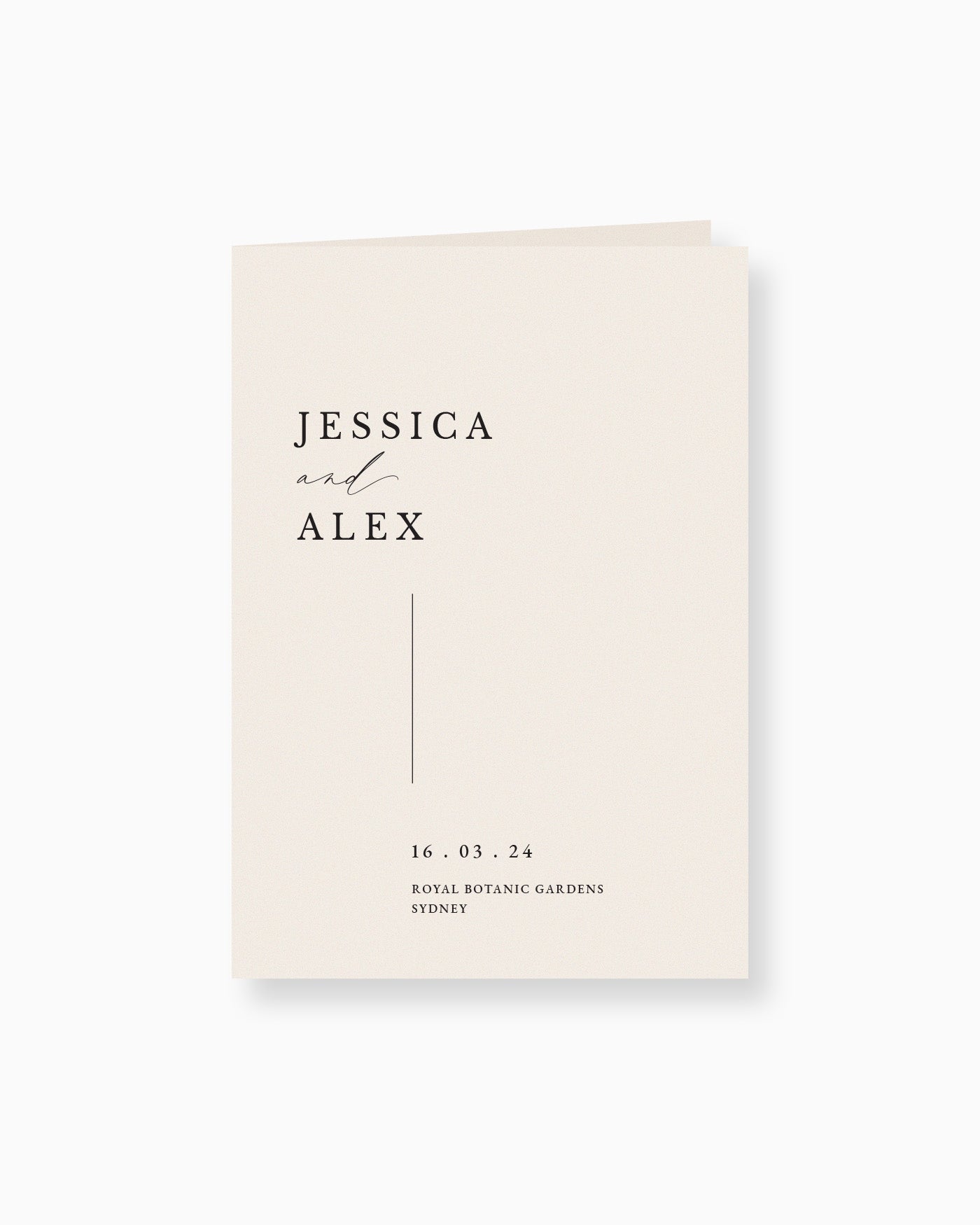 Peppermint Press On the Day Milan Ceremony Booklet