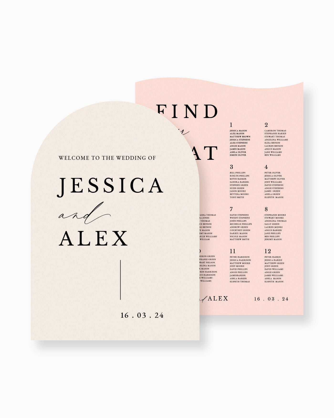 Peppermint Press On the Day Milan Large Signage Package