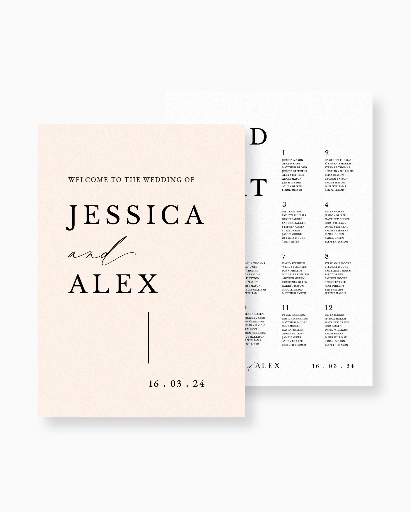 Peppermint Press On the Day Milan Large Signage Package