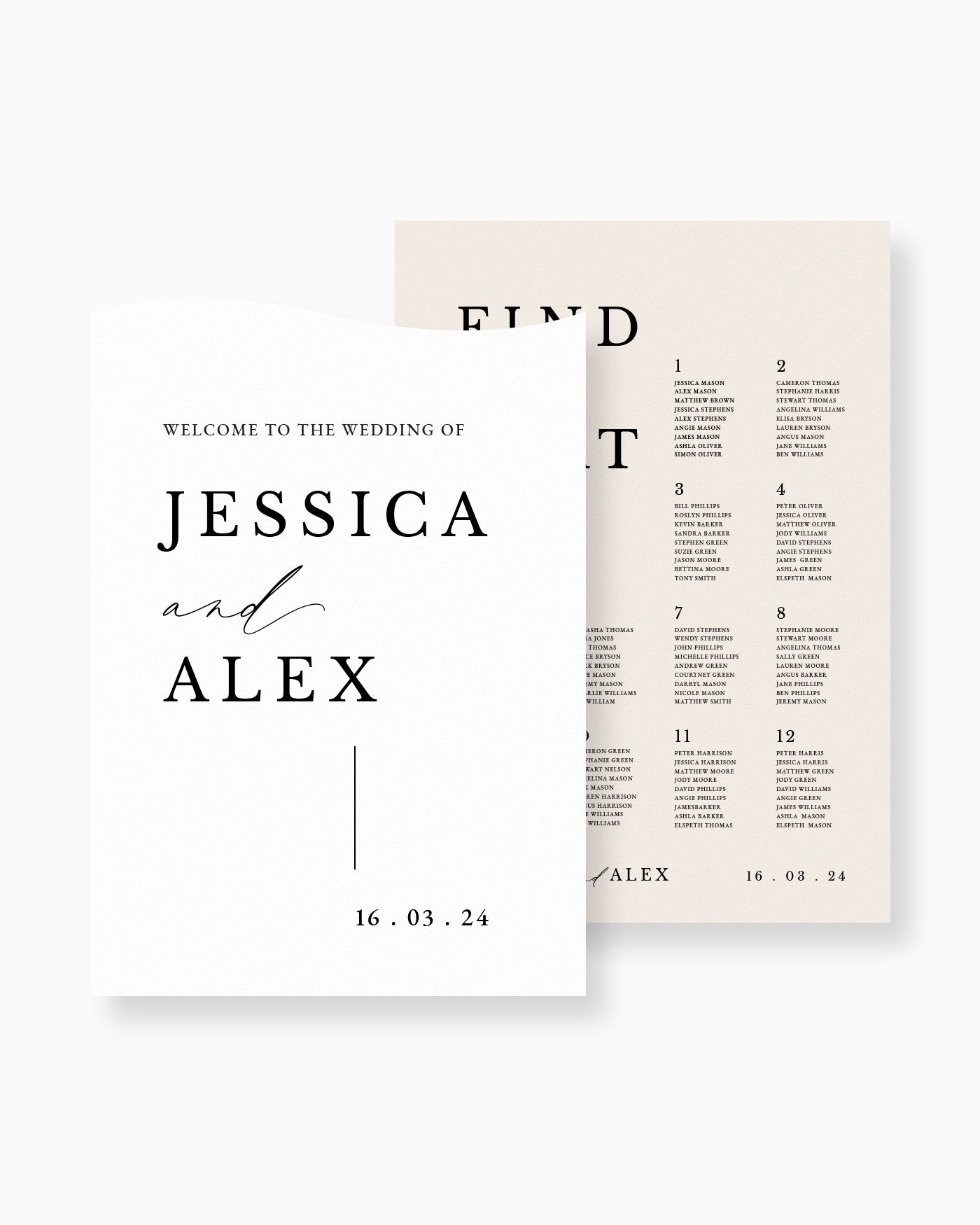 Peppermint Press On the Day Milan Large Signage Package