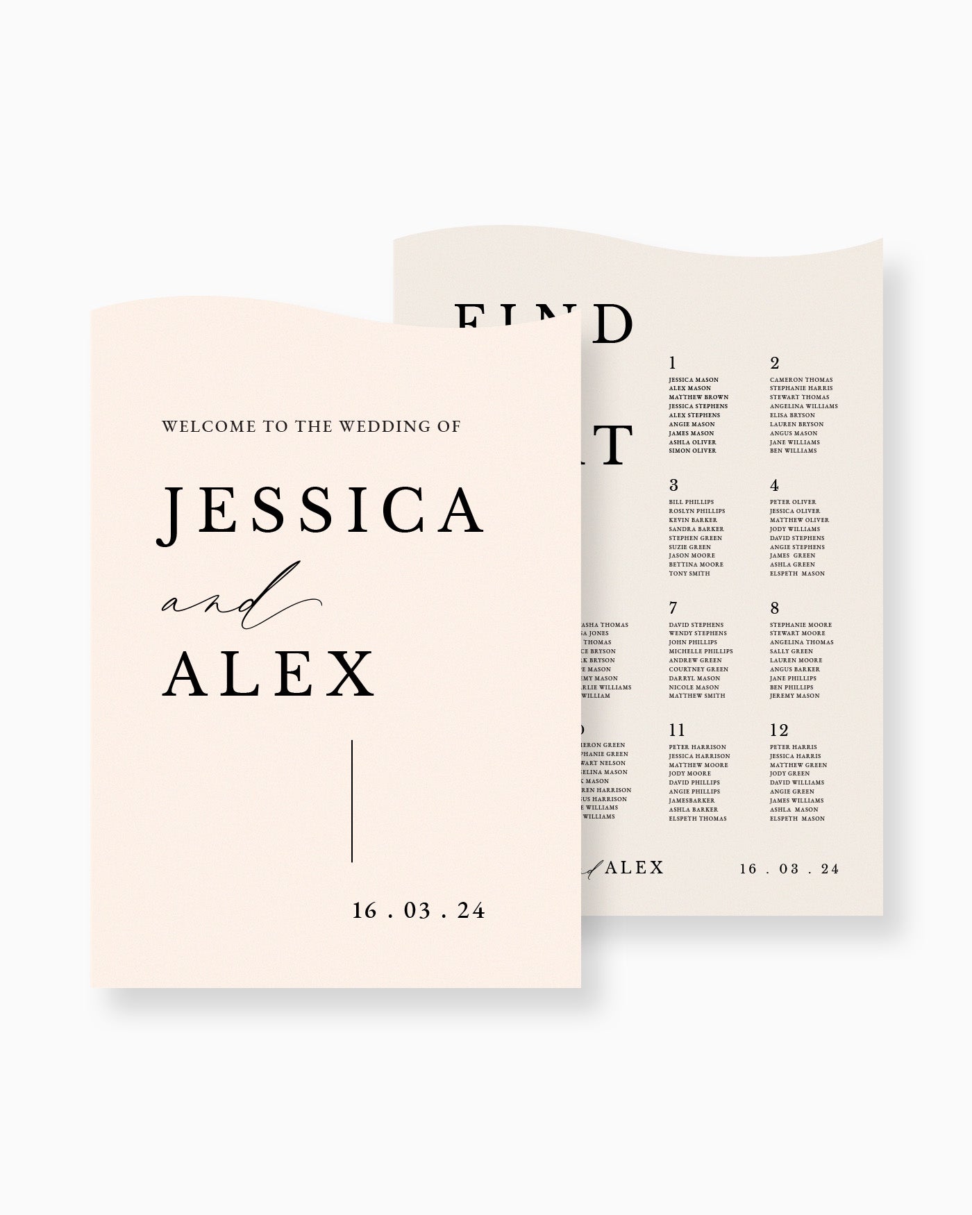 Peppermint Press On the Day Milan Large Signage Package