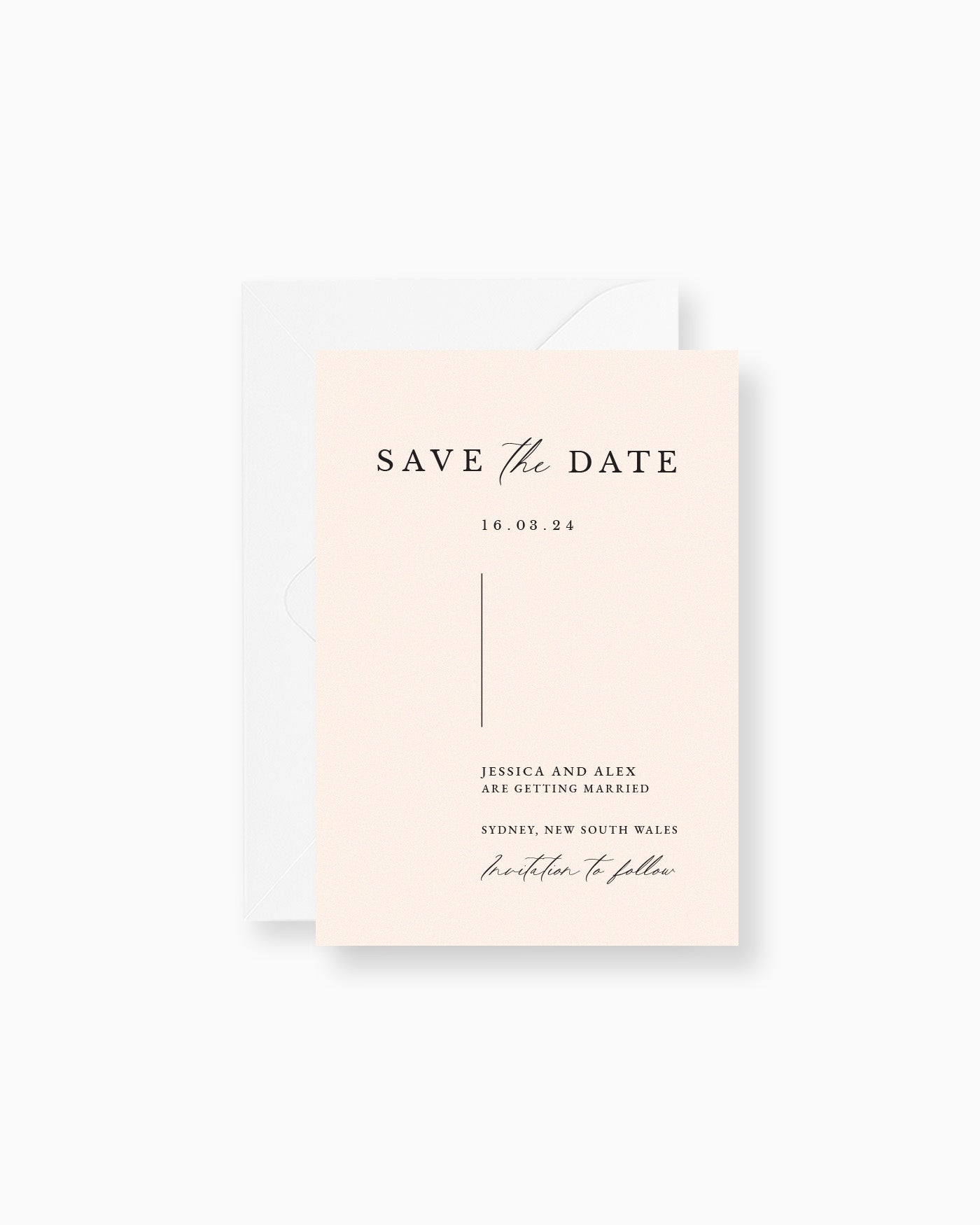 Peppermint Press Stationery Suite Milan Save the Date