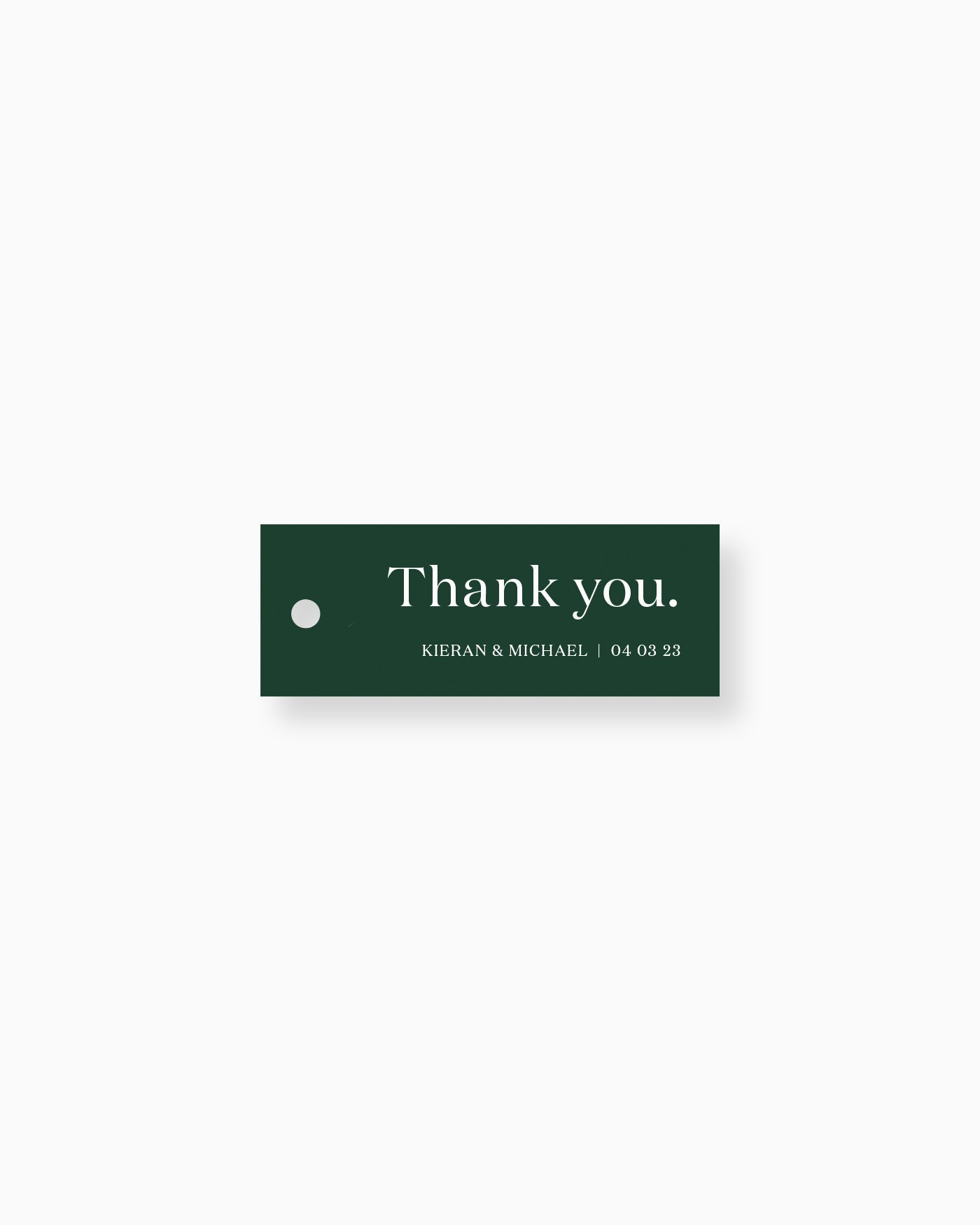 Peppermint Press On the Day Narrative Favour Tag