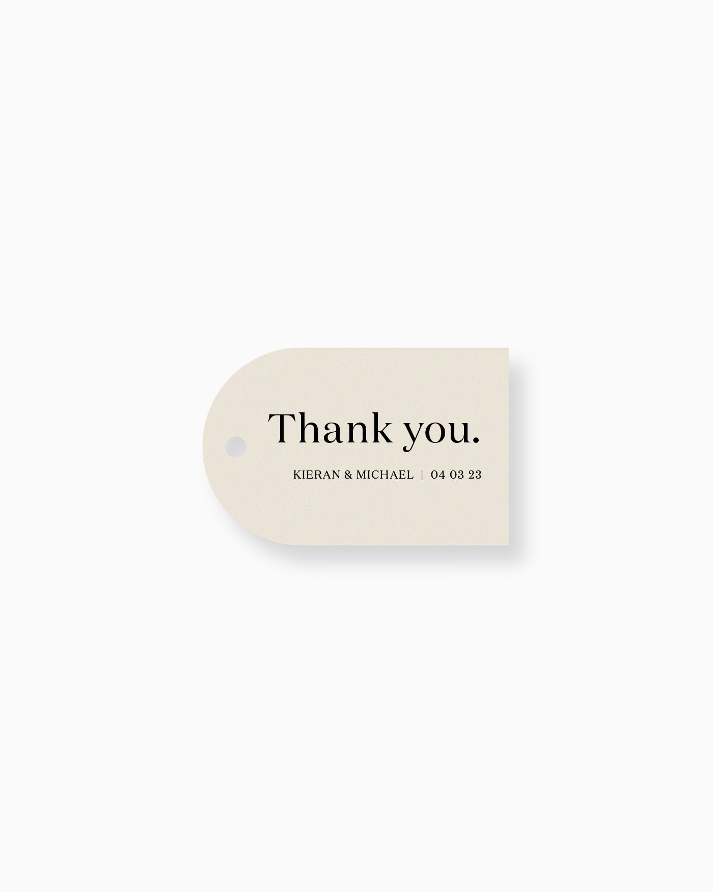 Peppermint Press On the Day Narrative Favour Tag