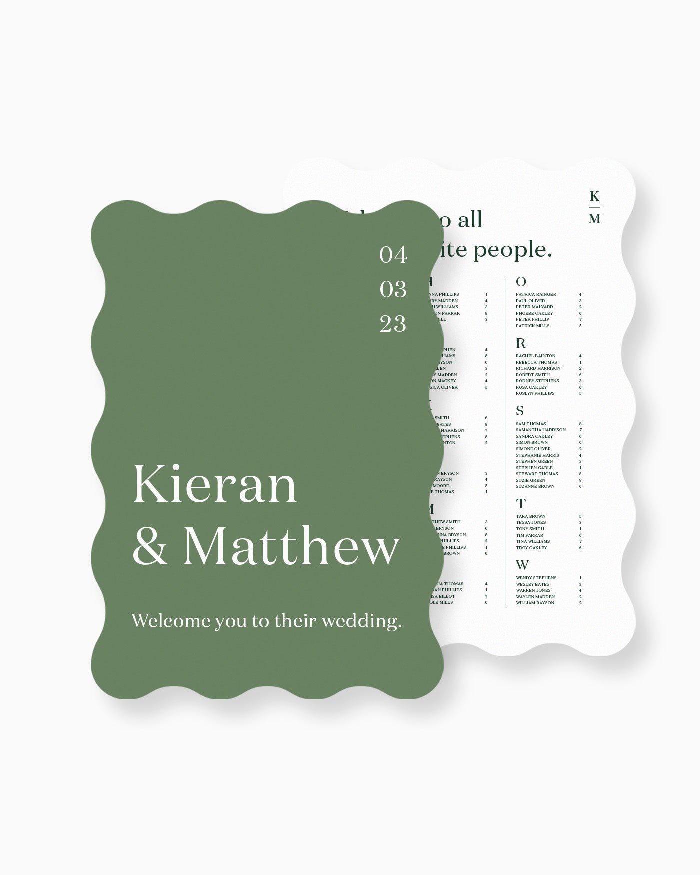 Peppermint Press On the Day Narrative Large Signage Package