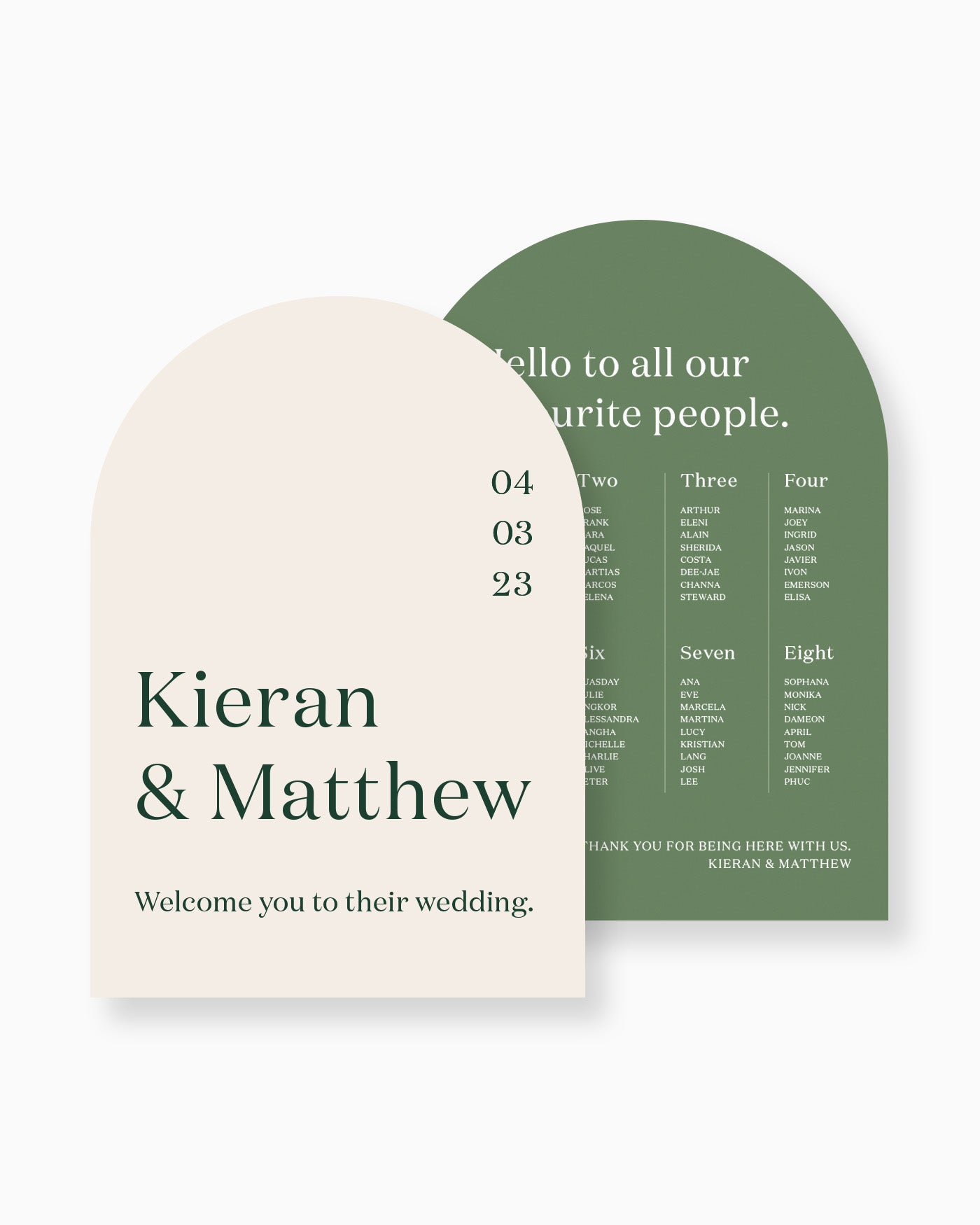 Peppermint Press On the Day Narrative Large Signage Package