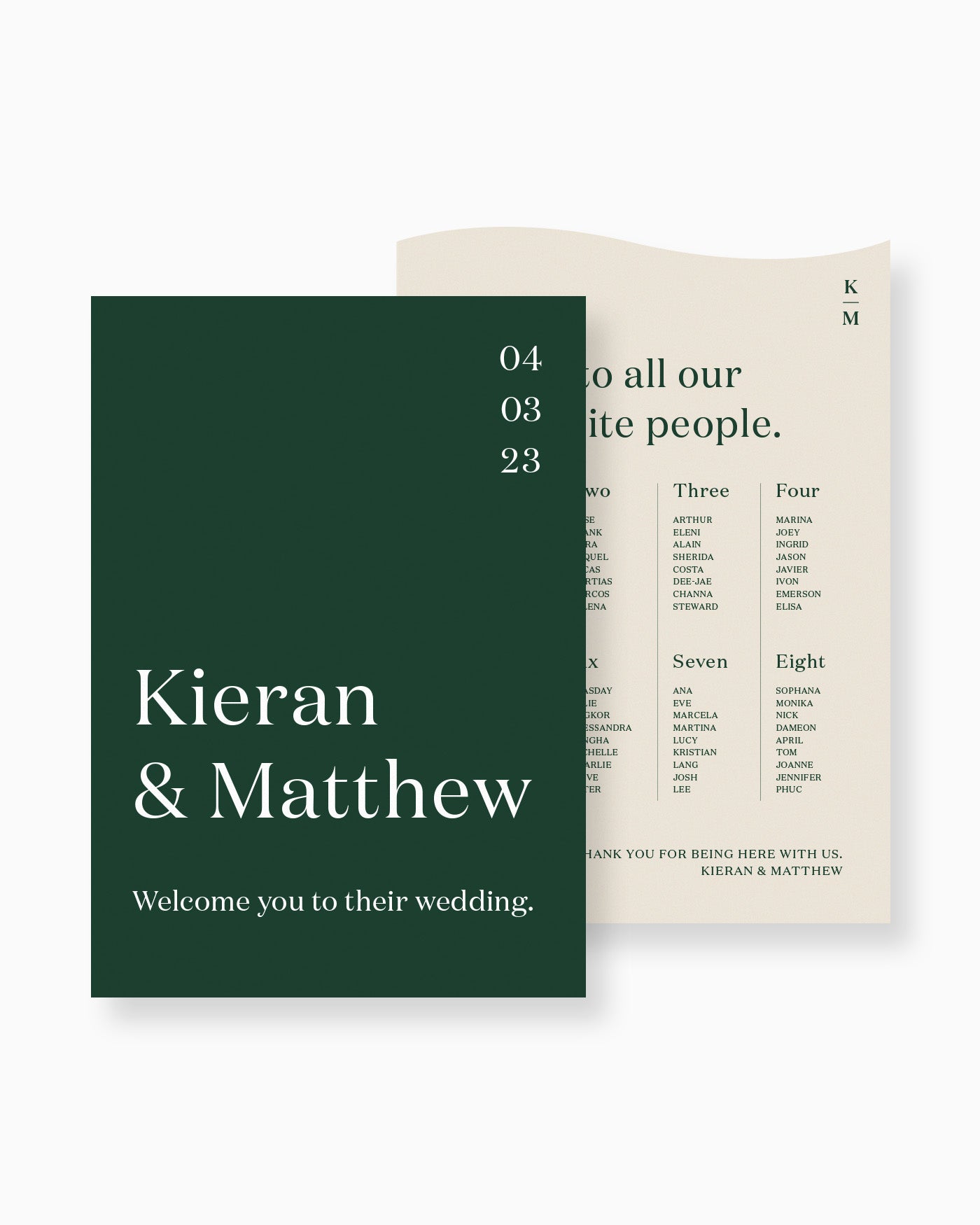 Peppermint Press On the Day Narrative Large Signage Package