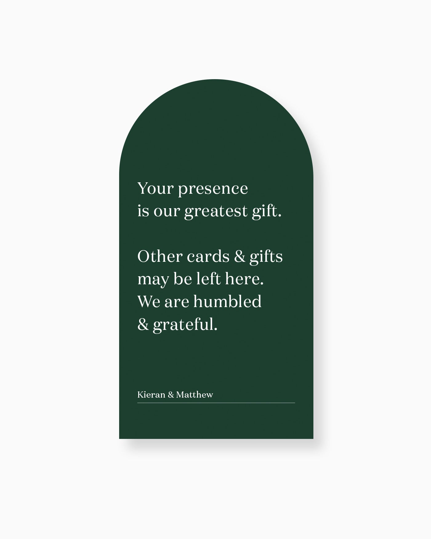 Peppermint Press On the Day Narrative Medium Signage