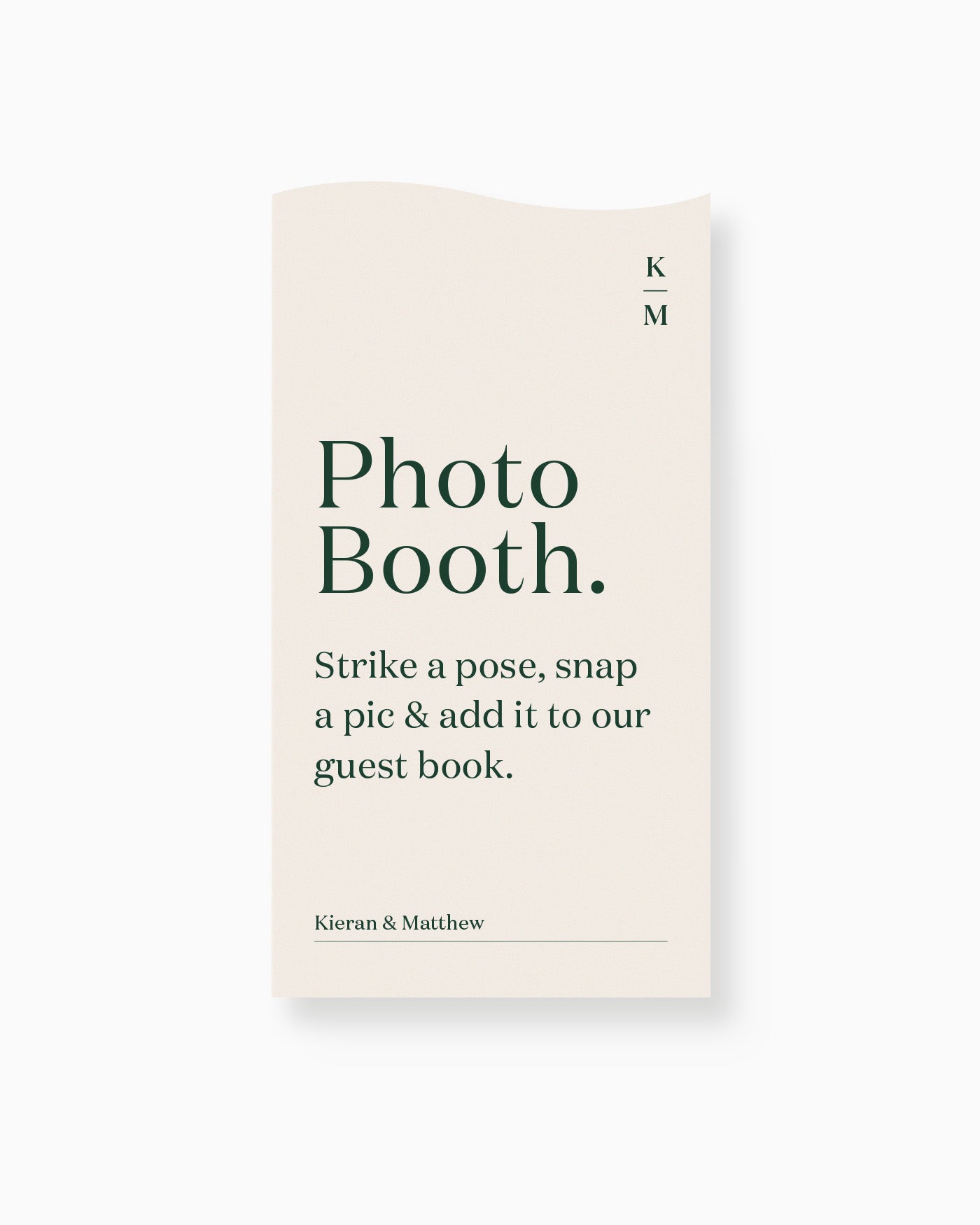 Peppermint Press On the Day Narrative Medium Signage