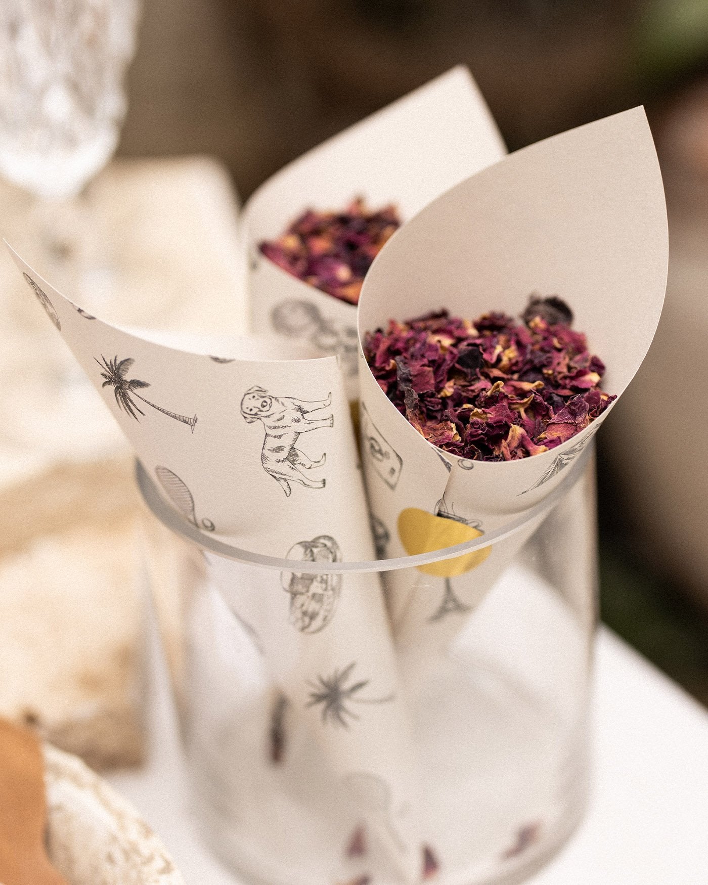 Peppermint Press On the Day Narrative Petal Cones