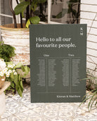 Peppermint Press On the Day Narrative Seating Chart