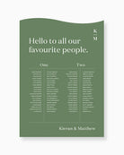 Peppermint Press On the Day Narrative Seating Chart