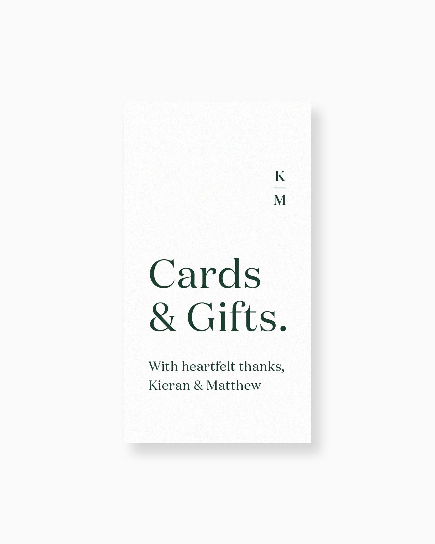 Peppermint Press On the Day Narrative Small Signage