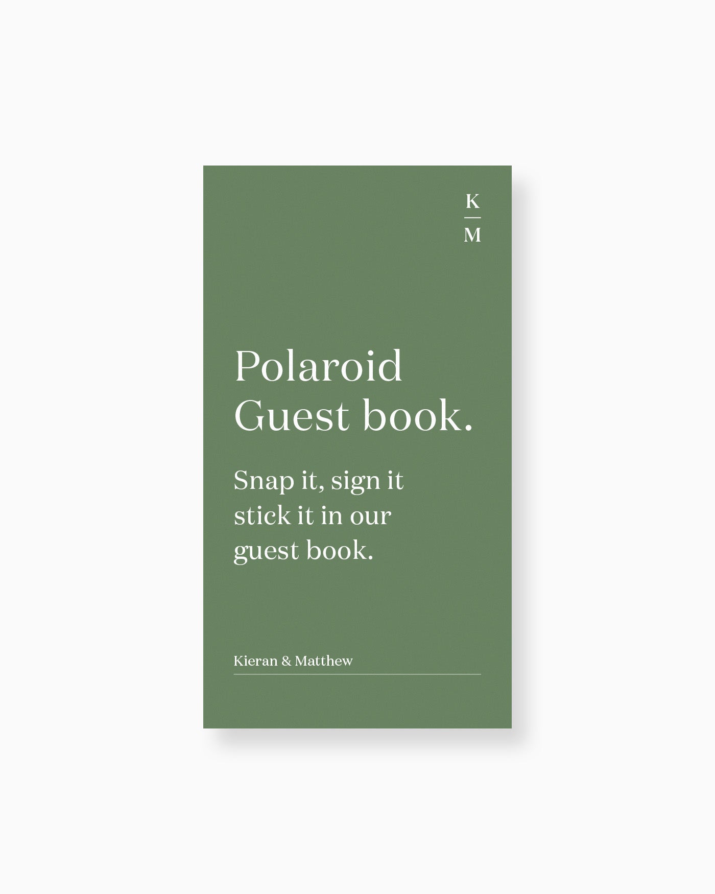 Peppermint Press On the Day Narrative Small Signage