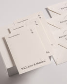 Peppermint Press Stationery Suite Narrative Thank you Card