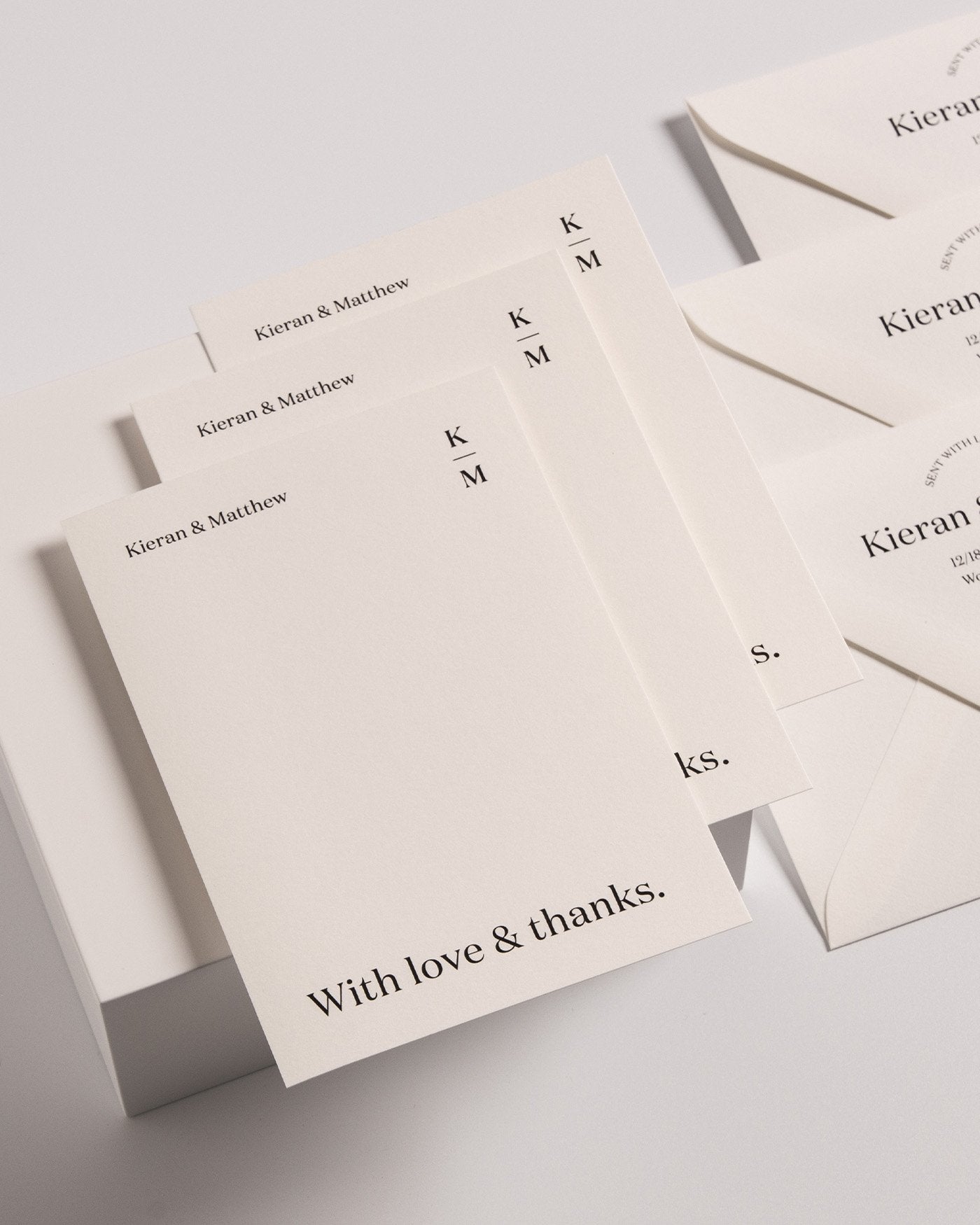 Peppermint Press Stationery Suite Narrative Thank you Card