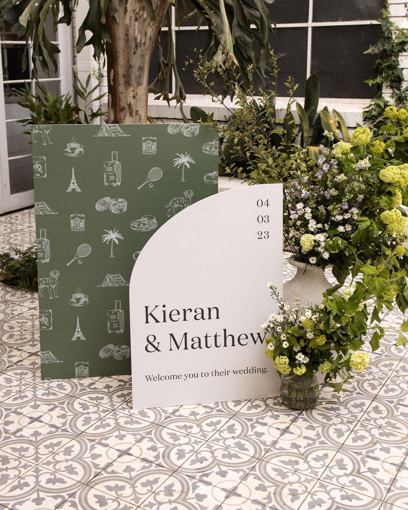 Peppermint Press On the Day Narrative Large Signage Package