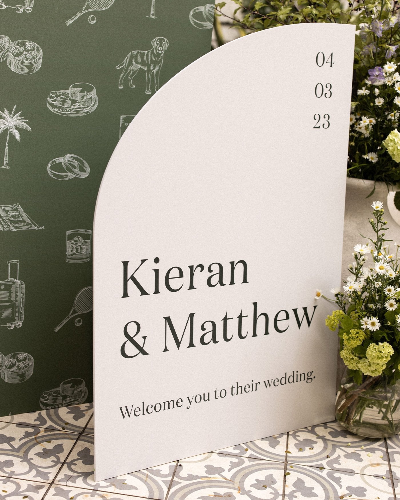 Peppermint Press On the Day Narrative Large Signage Package