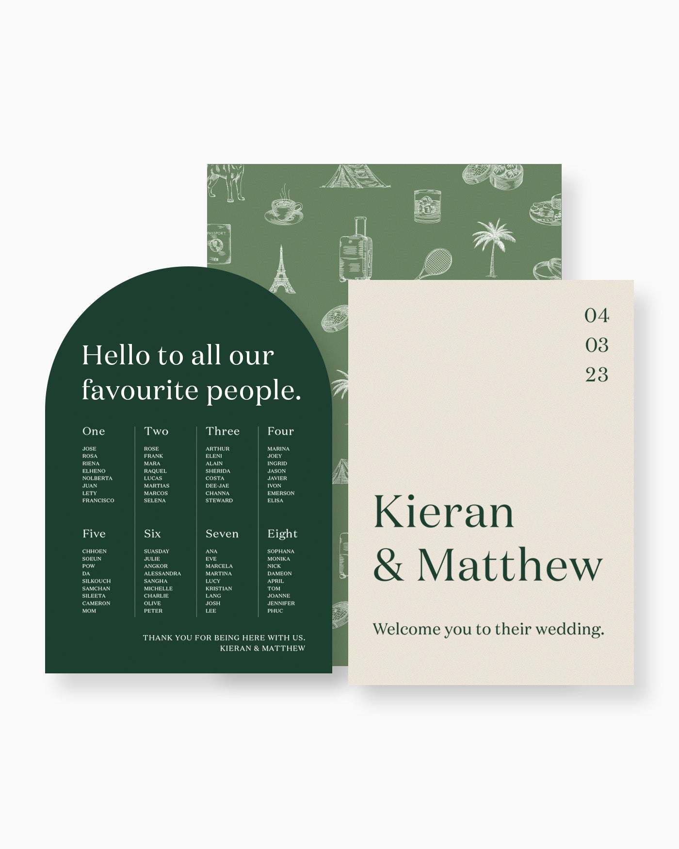 Peppermint Press On the Day Narrative Large Signage Package