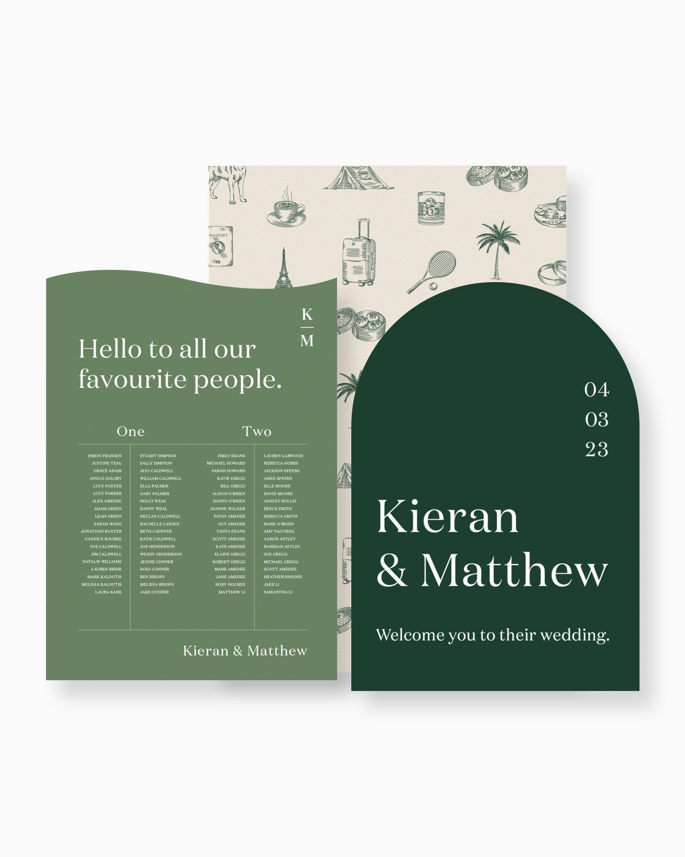 Peppermint Press On the Day Narrative Large Signage Package