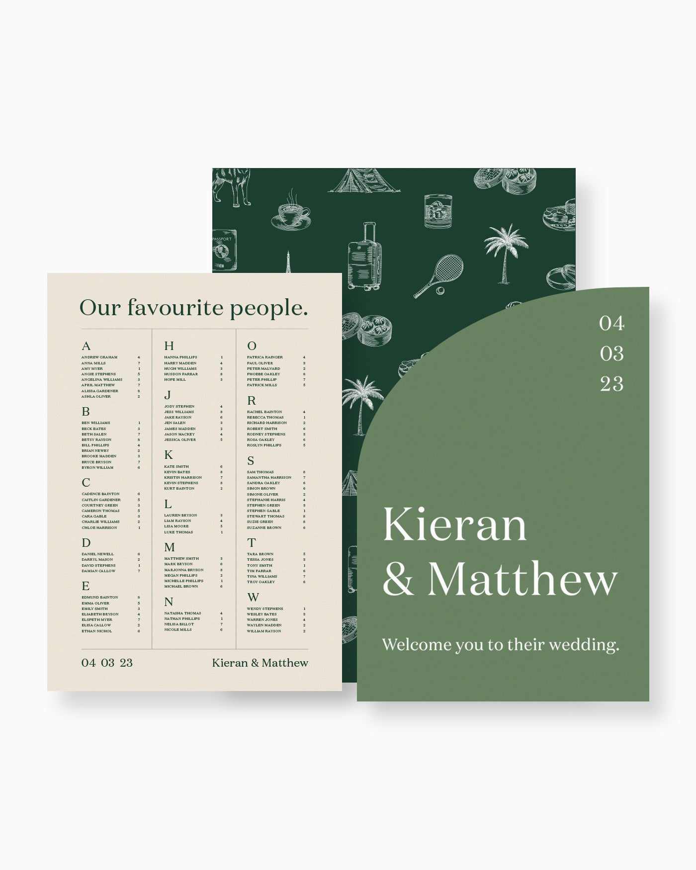 Peppermint Press On the Day Narrative Large Signage Package