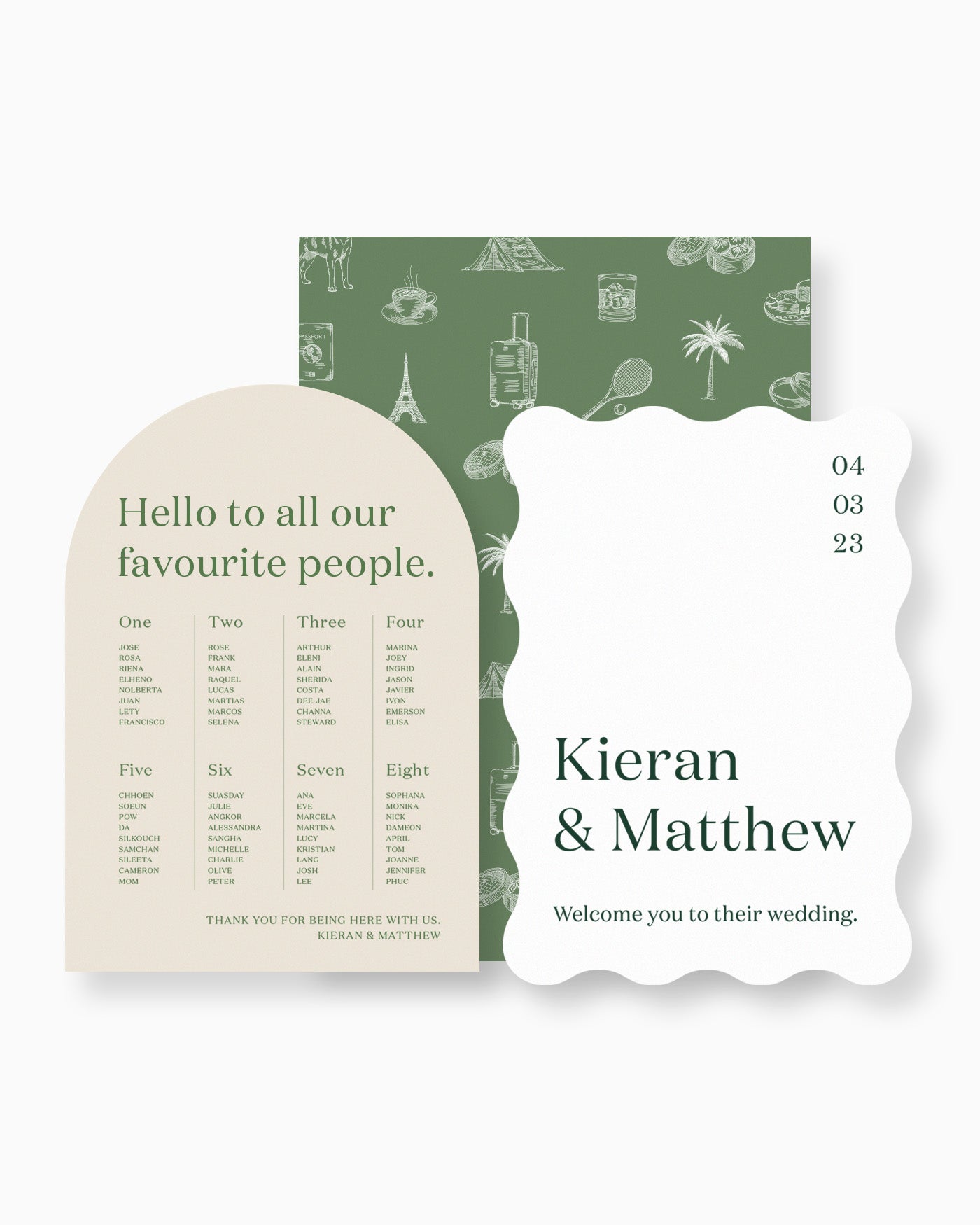 Peppermint Press On the Day Narrative Large Signage Package