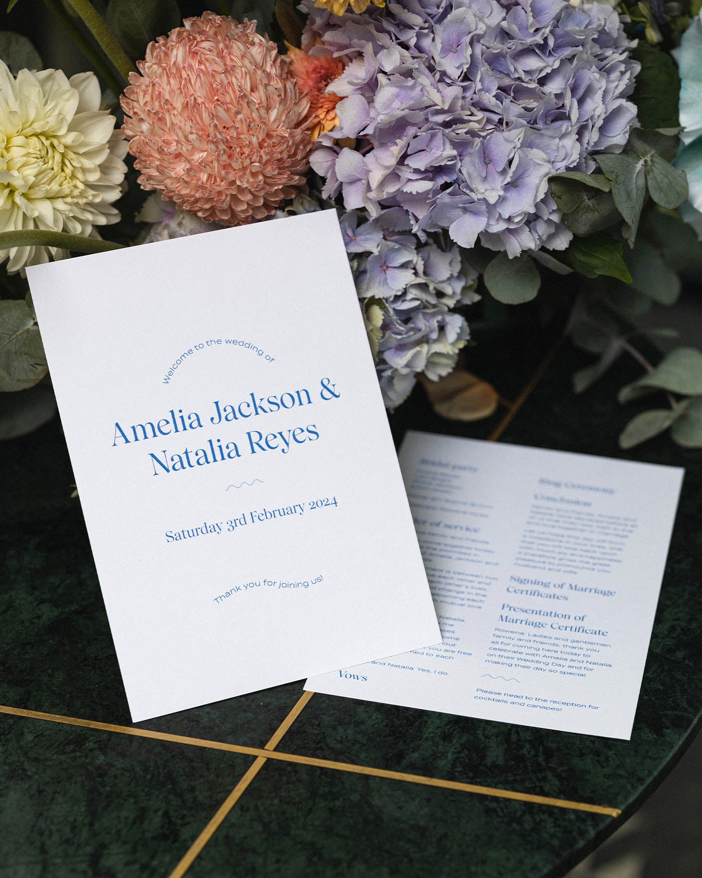 Peppermint Press On the Day Wave Order of Service