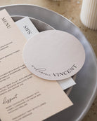 Peppermint Press On the Day Palms Place Card Coaster