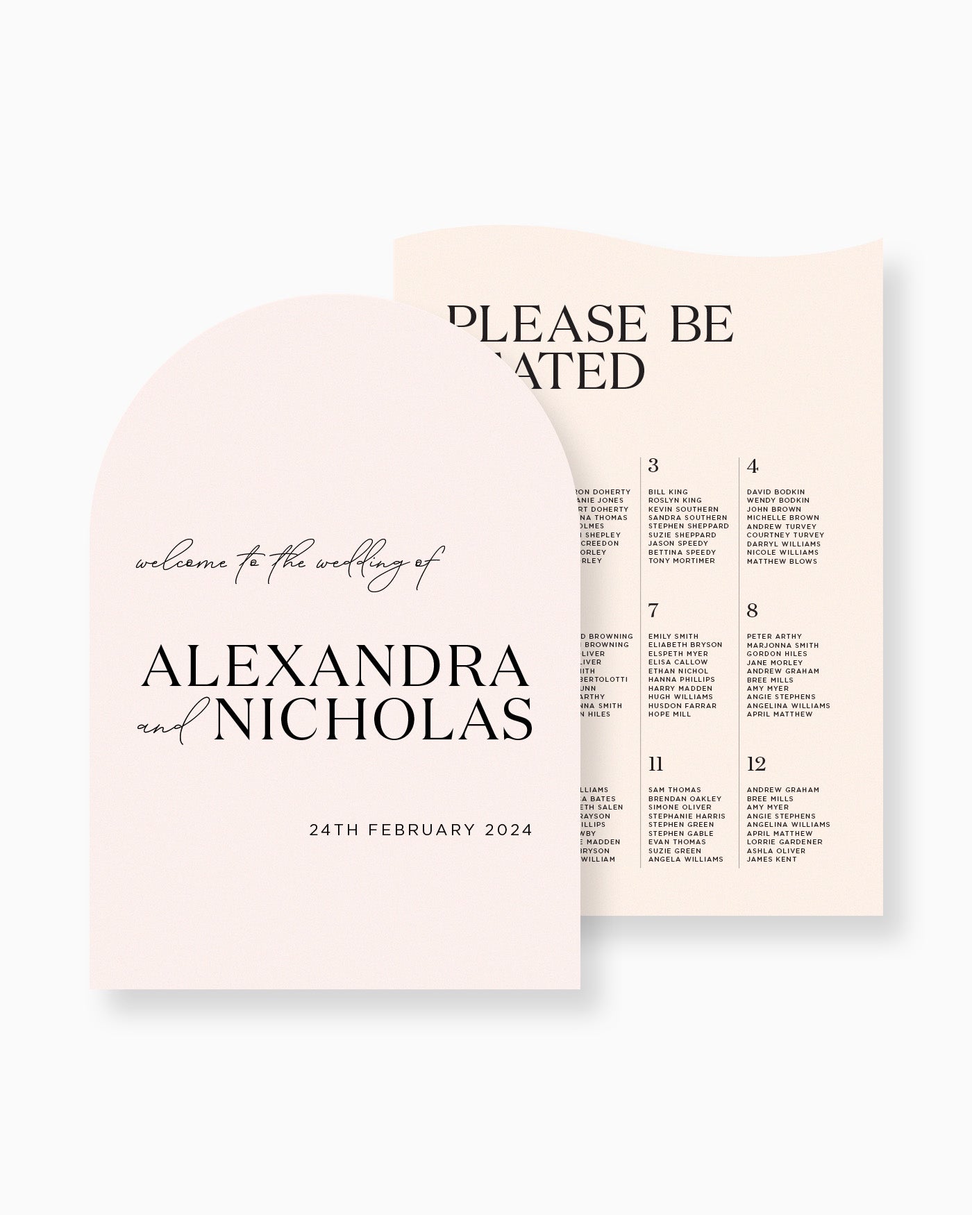 Peppermint Press On the Day Palms Large Signage Package