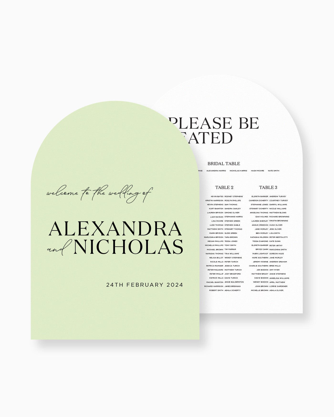 Peppermint Press On the Day Palms Large Signage Package