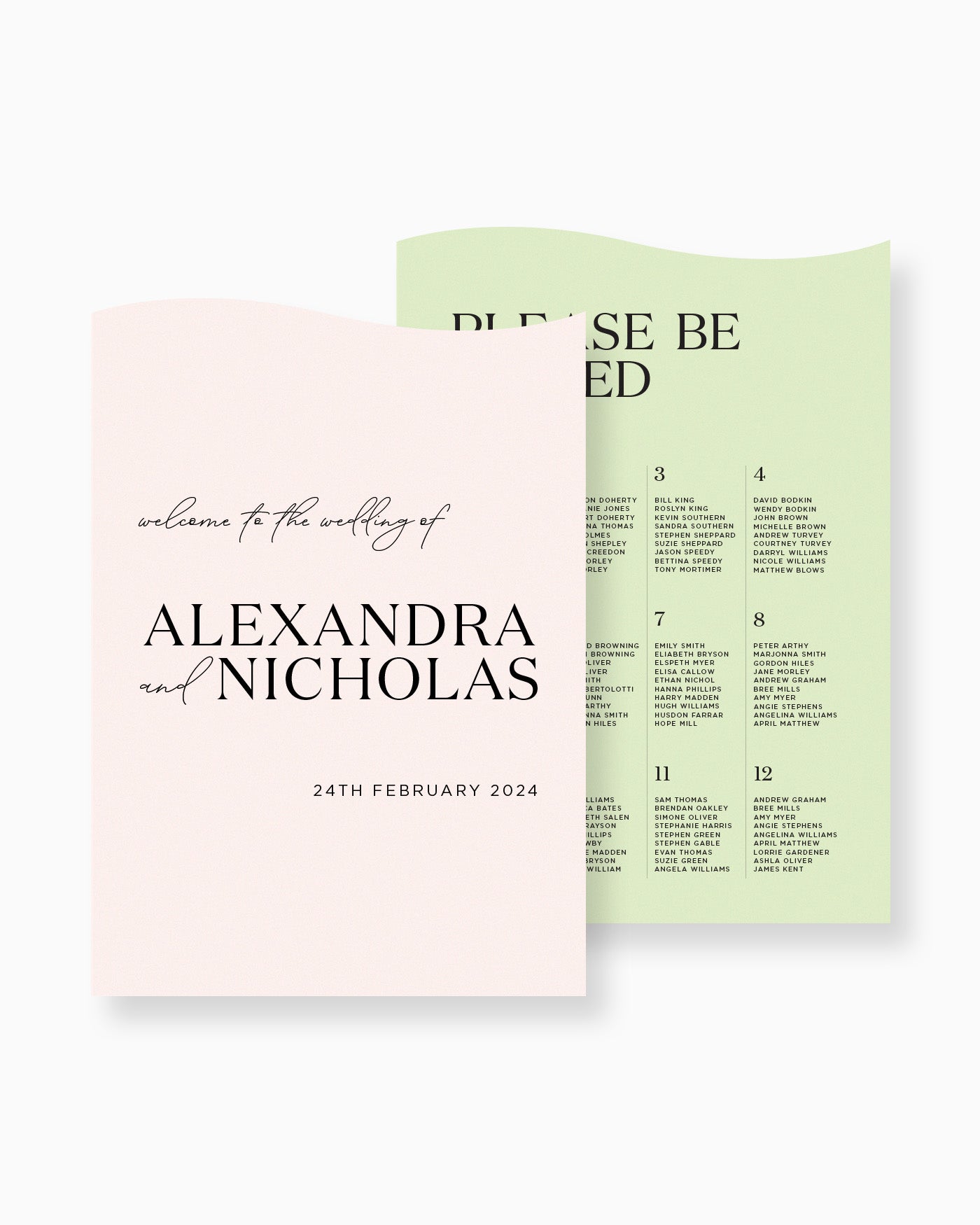 Peppermint Press On the Day Palms Large Signage Package