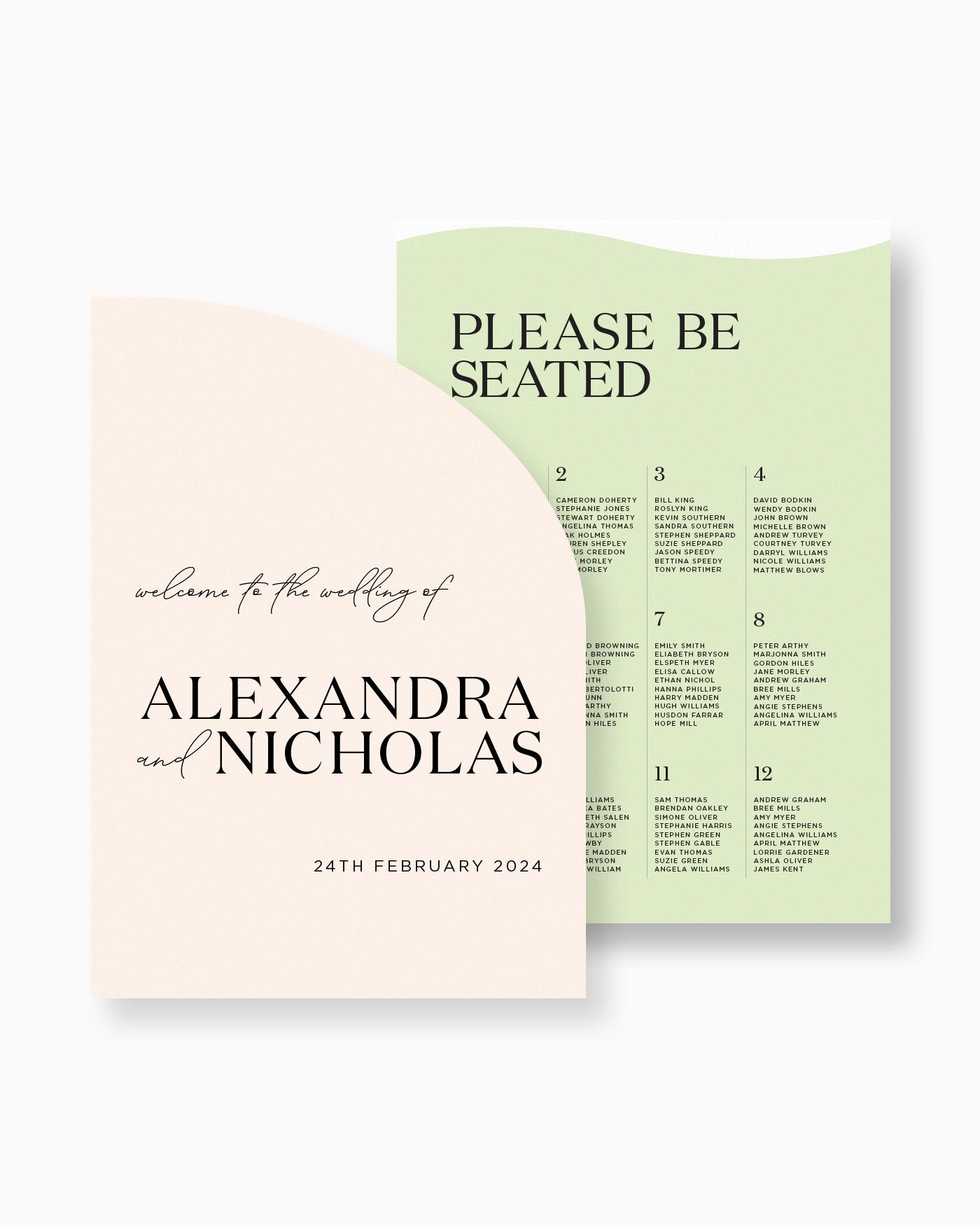 Peppermint Press On the Day Palms Large Signage Package