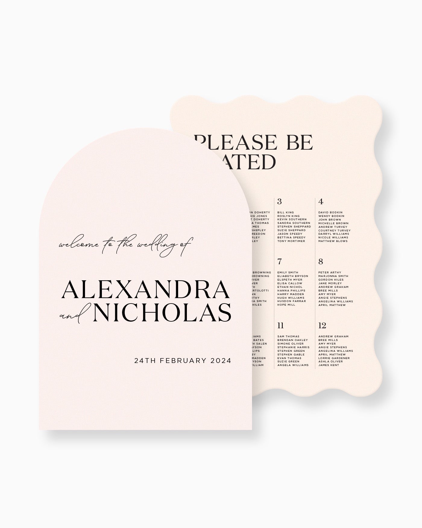 Peppermint Press On the Day Palms Large Signage Package