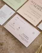 Peppermint Press Stationery Suite Palms Five Card Package