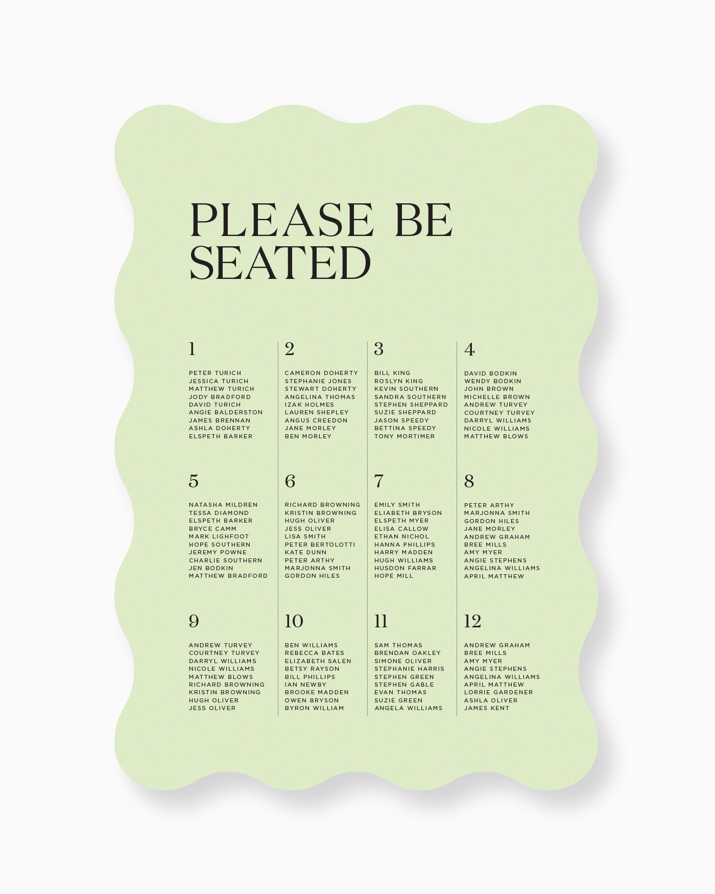 Peppermint Press mws_apo_generated Palms Seating Chart