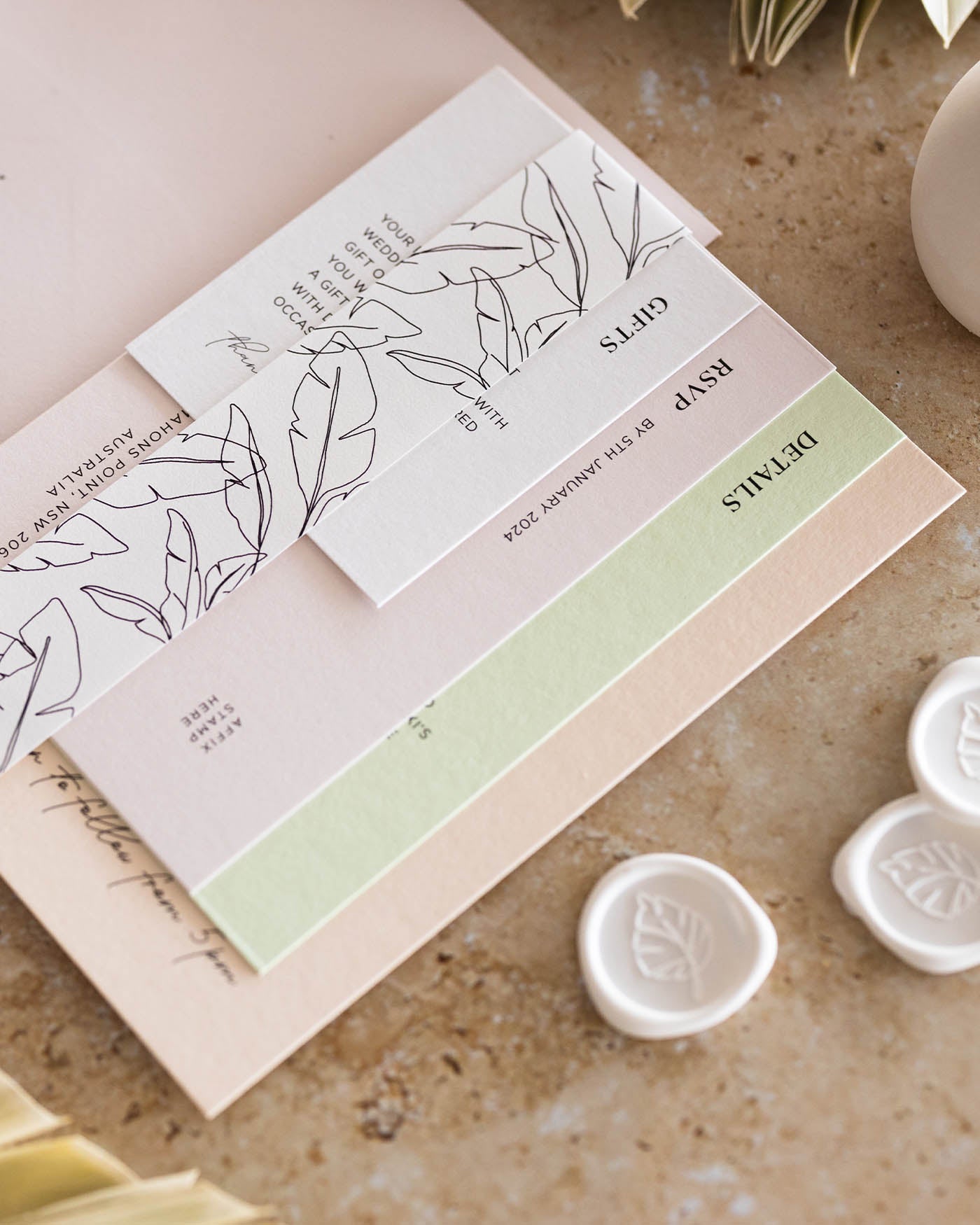 Peppermint Press On the Day Palms Menu